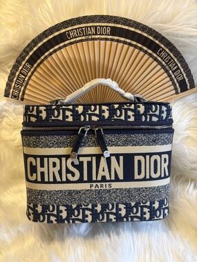 Dior Beauty Navy and Beige Cosmetic Travel Vanity